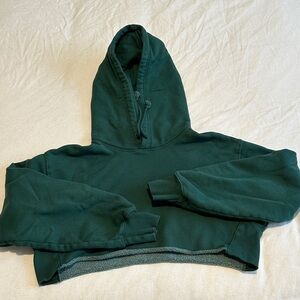 Aritzia TNA Cozy Fleece Cropped Hoodie